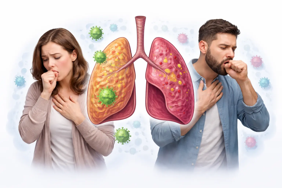 Lung imfection vs tb Lung imfection vs tb
